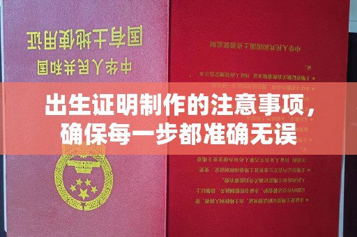 虾峙出生证明制作的注意事项，确保每一步都准确无误