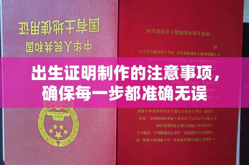 虾峙出生证明制作的注意事项，确保每一步都准确无误