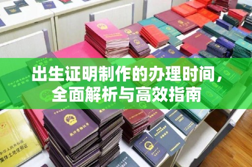 虾峙出生证明制作的办理时间，全面解析与高效指南