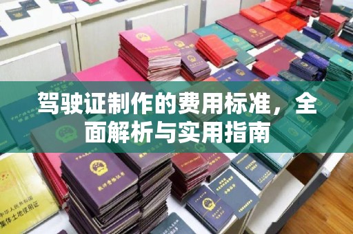 虾峙驾驶证制作的费用标准，全面解析与实用指南