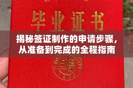虾峙揭秘签证制作的申请步骤，从准备到完成的全程指南