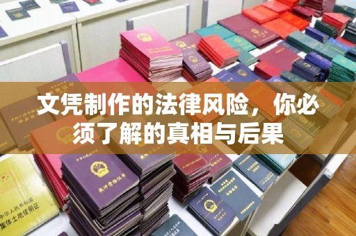 虾峙文凭制作的法律风险，你必须了解的真相与后果