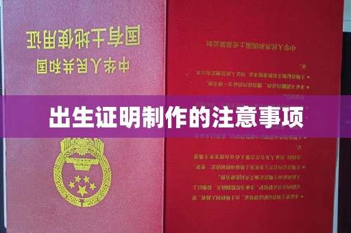 虾峙出生证明制作的注意事项