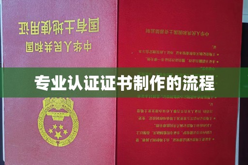 虾峙专业认证证书制作的流程